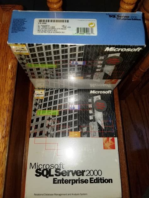 Microsoft Sql Server 2000, Sku 810-00961, Sealed Retail Box,