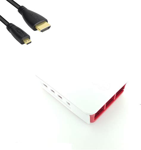 Raspberry Pi 4 Model B Starter Kit Voeding + Officiële Case + Micro