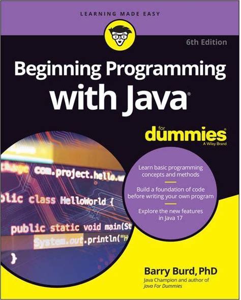 Beginning Programming With Java For Dummies - 6th Edition By Barry Burd (Paperback)