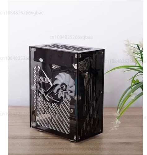 Semi-High ITX Compact DIY Mini Portable Full Side Transparent Desktop Computer Small Host Case