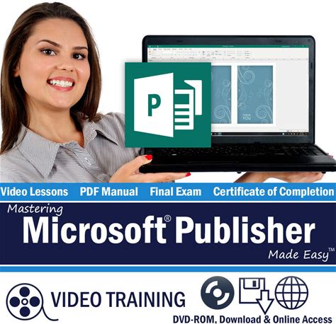 Learn Microsoft PUBLISHER 2019 And 365 Training DVD & Digital Course 64 Lessons