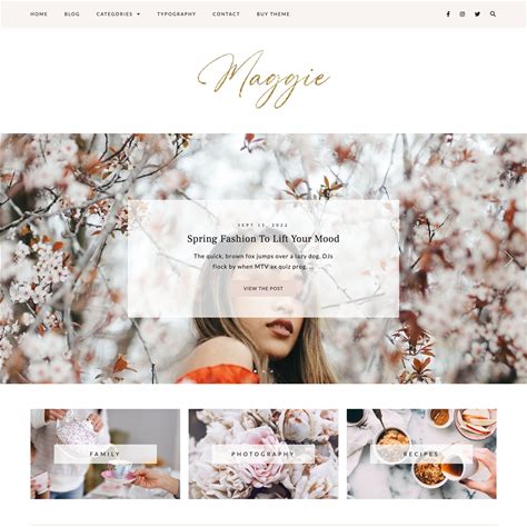 Blogger Template - Responsive Blogger Template - Blogger Template Blogspot - Blogspot Theme - Blog Design - Clean Blog Theme - MAGGIE