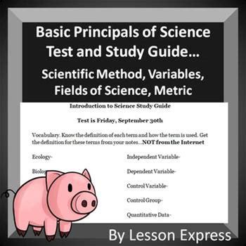 Introduction To Life Science Test And Study Guide - Science Basics