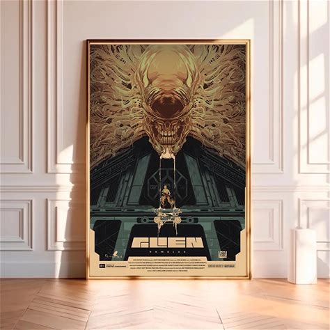 Alien Romulus (2024)--Movie Poster,High Quality Canvas Print, Wall Art, Room Decor, Art Poster For Gift Unframed