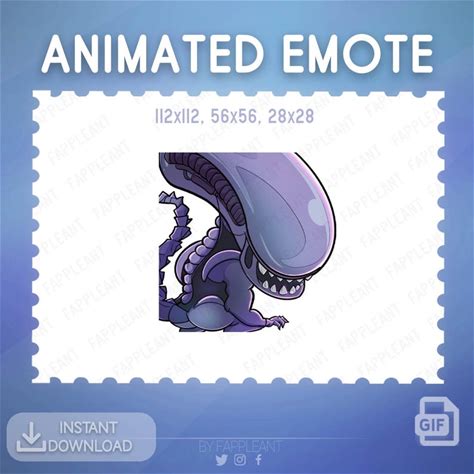 ANIMATED Xenomorph Dance Emote | DBD Killer Alien Dancing Emoji | Twitch, Discord Emotes | Dbd Emotes