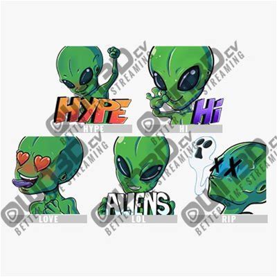 Alien Emotes - Twitch Subemotes For Subscribers