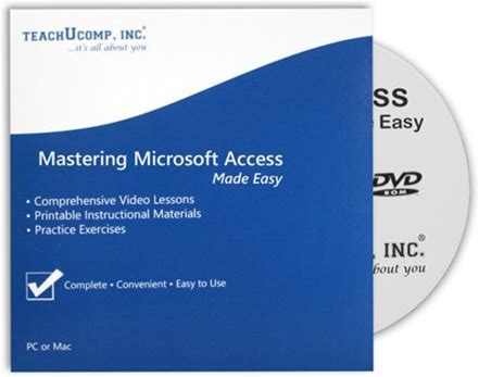 Learn Access 2019 & 365 Dvd-Rom Training Video Tutorial Course: A Software Reference How-To Guide For Windows By Teachucomp, Inc.