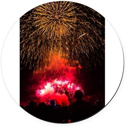 Exploding Finale Round Car Magnet