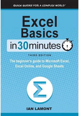 Excel Basics In 30 Minutes: The Beginner S Guide To Microsoft Excel Excel Online And Google Sheets (Paperback)