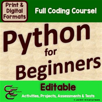 Python Editable Coding Course For Beginners