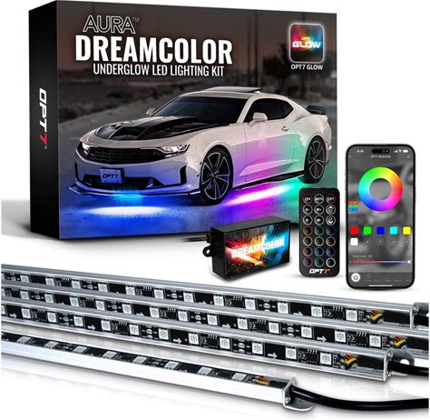 OPT7 Aura Dreamcolor Underglow Chasing Lights For Car With APP & Remote Contr...