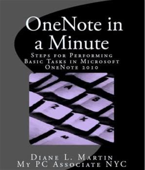 Onenote In A Minute: A Quick Tutorial By Martin, Diane L. By Thriftbooks, Paperback