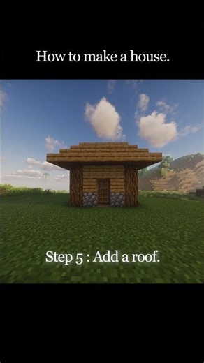 Minecraft starter house Tutorial | how to make a house? #minecraft #minecraftshorts #gaming