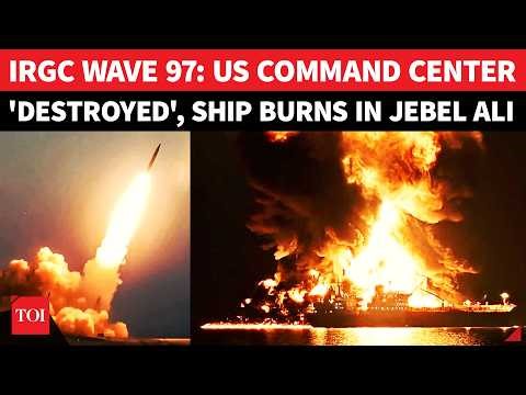 Iran 'Bombs' U.S. Military Command Center In Kuwait; Missile Wrecks 'Israeli Ship' Off UAE | WATCH