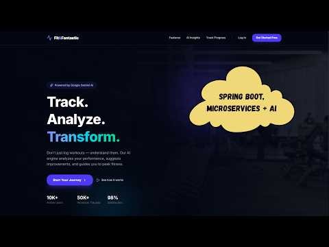 Spring Boot Microservices AI Fitness App (Full Project Demo)