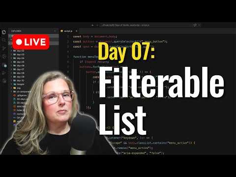 Build a Filterable List with HTML + JavaScript (No Frameworks) Day 7