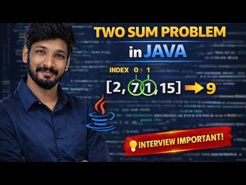 Two Sum Problem in Java | Easy Solution (DSA)