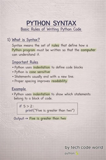 Python Basics: Everything you need to know to get started! 🐍✨ #Python #Programming #Coding Tips