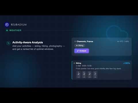 Weather — Find the Perfect Window for Any Outdoor Activity