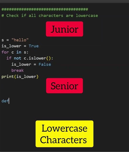 Working with lowercase characters in Python