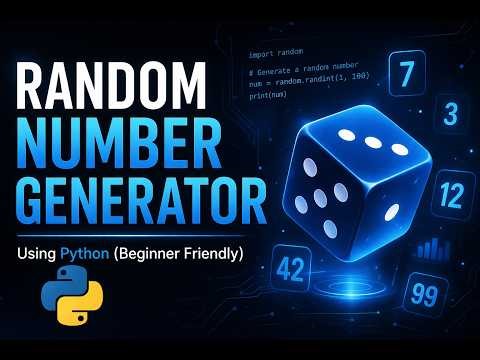 Random Number Generator with Python (Beginner Tutorial)