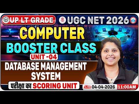 UP LT Grade Computer Classes | Unit 4: Data Base Manegement System Class By Priyanka Ma'am