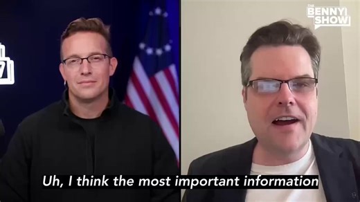 NEW 🚨 Matt Gaetz said on The Benny Show that a uniformed official briefed him about an alleged secret hybrid-breeding program in which captured aliens were supposedly breeding with humans to create a hybrid race.“I had someone come and brief me who was in a military uniform, worked for the United States Army, that was briefing me on the locations of hybrid breeding programs where captured aliens were breeding with humans to create some hybrid race that could engage in intergalactic communicatio