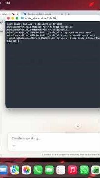 Building Jarvas Ai Assistant with claude code #claude # #ai #aivideo #chatgpt #macbook #aishorts