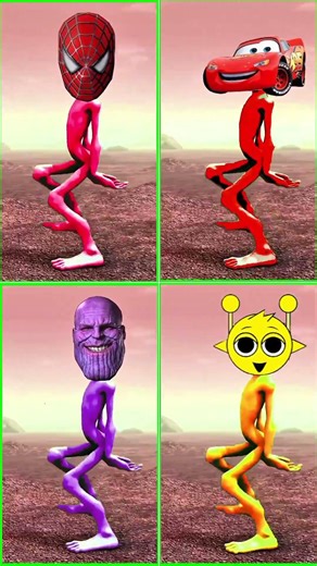 "Spider-Man, Lightning McQueen & Thanos Alien Dance Party! 👽💃"