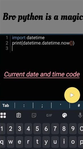 Datetime library #python #coding