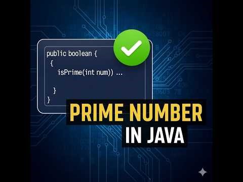 Prime number in JAVA (Step-by-step tutorial) #java #coding #placement #beginners #comedy 
