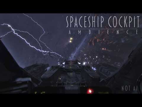 Rainstorm Sounds | Flying Through A Rainstorm | Rain On Window Sounds | Spaceship Cockpit Ambience