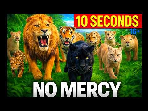 Big Cats Hunting 🐆 Predator vs Prey in 10 Seconds
