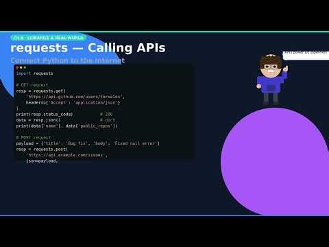 Python Basics Ch.9 - Libraries and Real World Python | Python Tutorial for Beginners