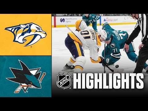 Predators vs. Sharks | NHL Highlights | April 04, 2026