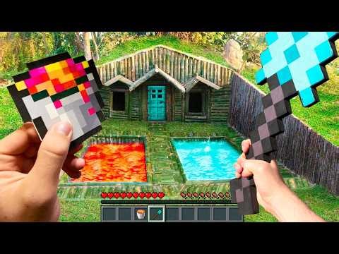 Minecraft in Real Life POV MOVIE | LAVA LAKE Realistic Minecraft Animation