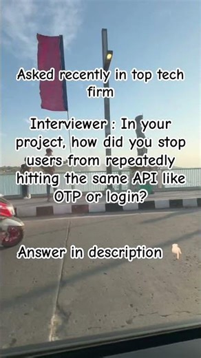 API rate limiting, interview question and answer #fyp #explore #techlearn #trending #viral