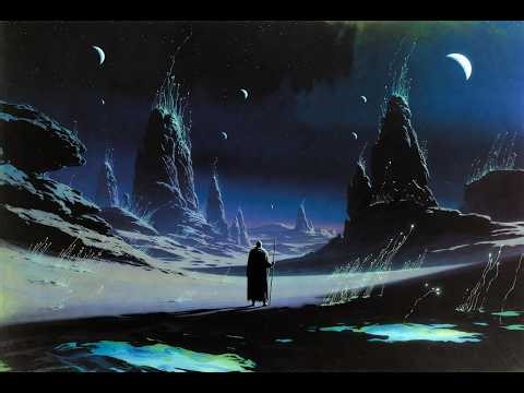 Alien Planet Night Ambient Music | Bioluminescent Desert | Dark Sci-Fi Atmosphere | Sleep & Focus