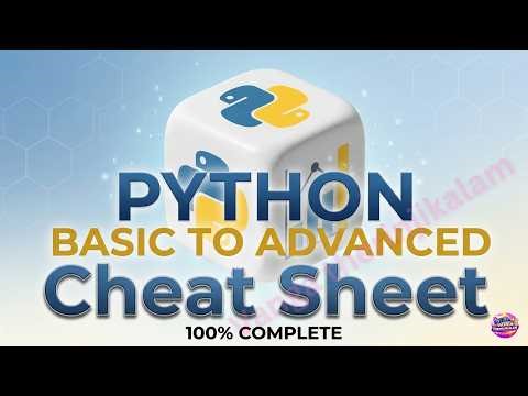 Python Cheat Sheet || Basic to Advanced || Ultimate Python Cheat Sheet for Beginners to Advanced