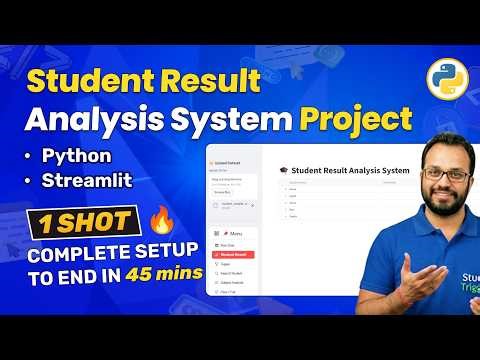 Student Result Analysis System | Python & Streamlit Project #1 (45 Min One Shot)