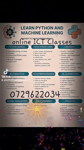 Learn Python and Machine Learning Online #ai #education #viral #shorts #ict