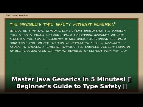 Master Java Generics in 5 Mins! 💡 Beginner's Guide to Type Safety 🛡️ (Java Programming Tutorial)