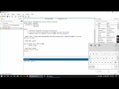 How to Load Time Series Data and Plot a Time Series Graph in Stata. 
