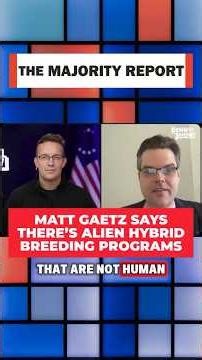 Matt Gaetz thinks there's human-alien hybrid breeding programs 👽