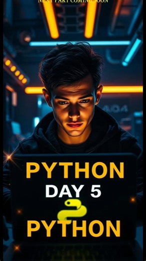 Day 5 of Learning Python 🐍 | #shorts #growth #coding #new #viral #views