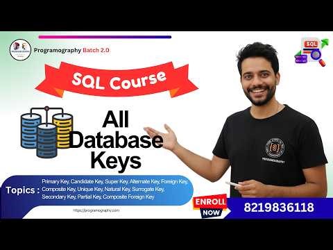 Database Keys with proper examples (easy to understand) 👇
