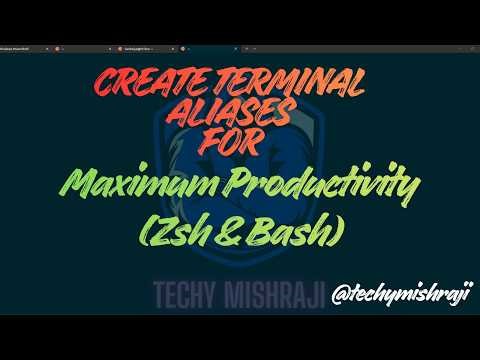 How to Create Terminal Aliases for Maximum Productivity (Zsh & Bash) Stop Typing Long Commands!
