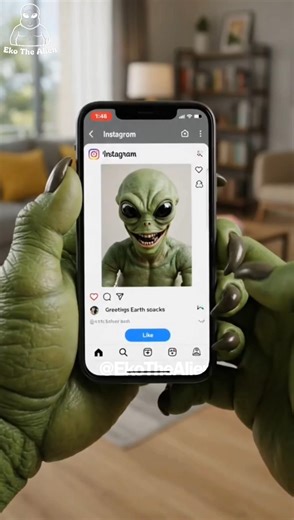 Alien Used Instagram Goes Viral on Instagram Becomes Influencer #alien #instagram #viral