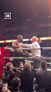 Unbelievable SCENES from the O2 as the two icons slug it out in a historic fight