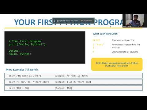 Day 1: Python Basics for Beginners | IIT Kanpur PhD teaches Live Class